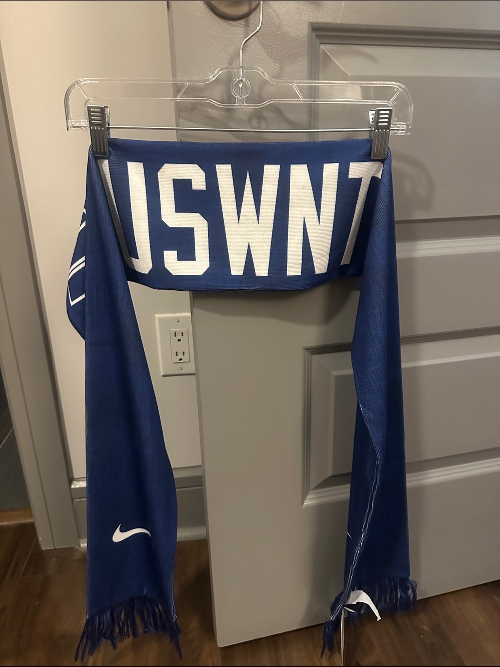 Nike Blue USWNT Fan Scarf with White Lettering